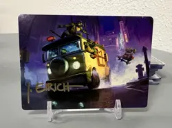 Turtle Van Art Card (Gold-Stamped Signature) - Art Series: Teenage Mutant Ninja - Image 1