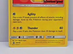 Ash’s Pikachu SM109 Pokemon TCG Special Black Star Promo Card - Image 3