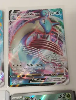 Pokemon GG-VSTAR-Lapras VMAX-Illustration Rare-Full Art Holo Card Lot - Image 5