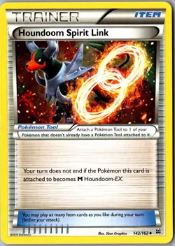 Houndoom Spirit Link 142/162 Uncommon XY - BREAKthrough LP Pokemon Card - Image 1
