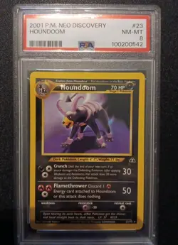 💎PSA Houndoom💥 23/75 Neo Discovery Rare Vintage Pokemon Card💎read description - Image 1