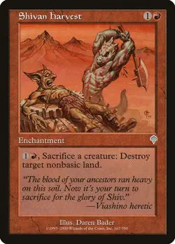 Shivan Harvest [Invasion] Magic MTG - Image 1
