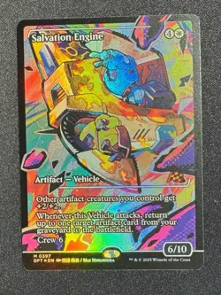 MTG *Salvation Engine - Borderless showcase *Foil* NM/M Aetherdrift (DFT) - Image 1