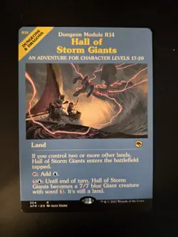 Hall of Storm Giants NM SHOWCASE Adventures in the Forgotten Realms MTG - Image 1