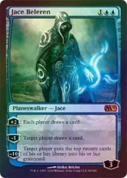 Jace Beleren - Foil new MTG M11 Magic LP/EX - Image 1
