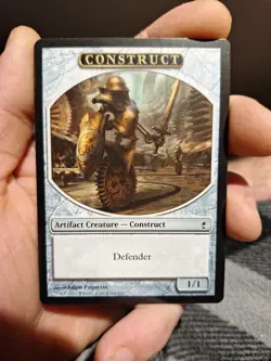 MTG Construct Token – CNS Conspiracy – Artifact Creature – Defender 1/1 – NM - Image 1