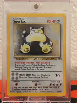 1999 Snorlax 11/64 Jungle Holo POKEMON TCG Good Condition - Image 1