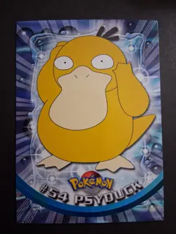 LP #54 Psyduck Pokemon 1999 Topps TV Animation Edition Series 1 Blue Logo - Image 1