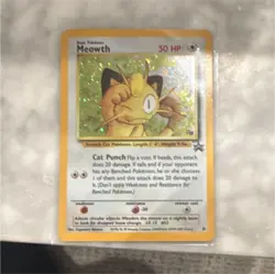 Pokemon Meowth Holo Card 1999 Nintendo 50 HP Basic Vintage TCG - Image 1
