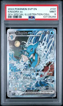 Pokemon 2024 SVP EN-SV Black Star Promo #131 Kingdra EX PSA 9 Mint - Image 1