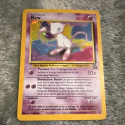 Pokemon TCG Mew Promo Holo Basic 50HP #151 1999 Nintendo Card Stock Psychic - Image 1