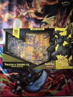 Pokemon TCG Pikachu & Zekrom GX Premium Collection Box - Tag Team- Sealed New - Image 1