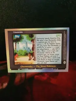 2000 Topps Pokemon TV Animation Series 2 #EP11 Charmander - The Stray Pokemon EX - Image 2