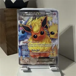 Pokemon Flareon EX Full Art Ultra Rare RC28/RC32 Generations Radiant Collection - Image 1