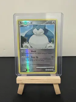 Pokemon Snorlax 37/130 Diamond & Pearl Rare Reverse Holo 100 HP Ease Up - Image 1