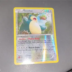 Pokemon Snorlax Uncommon Reverse Holo BREAKthrough 118/162 TCG Card - Image 1