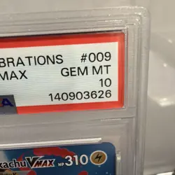 2021 Pokemon Celebrations Surfing Pikachu VMAX #009/025 FA PSA 10 Gem Mint - Image 3