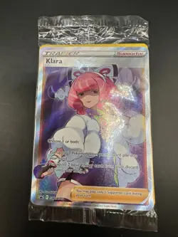 Pokemon TCG Klara Full Art SWSH302 Black Star Promos, Holo, Sealed - Image 1