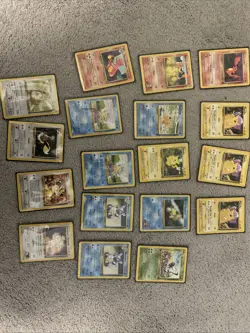 Pokemon TCG Lot Vintage 1st Edition Kangaskhan, Pikachu, Charmander, Squrtile - Image 1