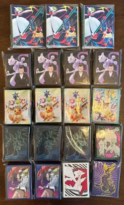 Lot of 19 Pokemon TCG SLEEVES (65Ct) SEALED & Mini Binders - Image 1