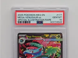 2025 Pokemon MEG EN Special Illustration Rare #177 Mega Venusaur ex PSA 10 GEM - Image 2