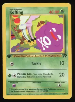 KOFFING 58/82 TEAM ROCKET 1ST EDITION POKEMON COMMON - Image 3