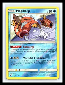 💥 MAGIKARP REVERSE HOLO RARE # 17/111 - Pokemon TCG 2017 - CRIMSON INVASION SET - Image 1