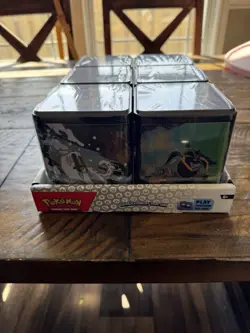 Pokemon TCG: Stacking Tins 2025 Factory Sealed 6 Tin Box With Store Display Case - Image 2