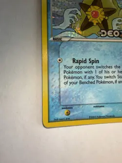 Pokemon TCG Staryu EX Deoxys Reverse Holo Common 77/107 2005 50 HP - Image 3