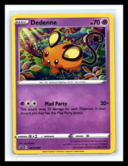 💥 DEDENNE HOLO RARE # SWSH080 - Pokemon TCG 2021 - BLACK STAR PROMO SET - Image 1