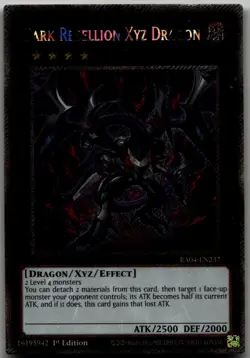 Dark Rebellion Xyz Dragon (Platinum Secret Rare) Platinum Secret Rare Quarter Ce - Image 1