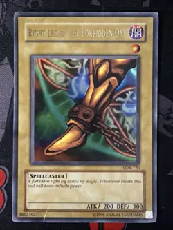 Right Leg Of The Forbidden One LOB-120 Unlimited Ultra Rare HP - Image 2