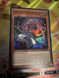 Radiant Typhoon Eldam DOOD-EN013 Doom Of Dimensions Super Rare 1st Ed Yu-Gi-Oh! - Image 2