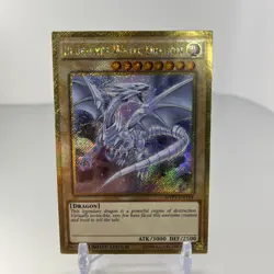 Blue-Eyes White Dragon MVP1-ENGV4 Secret Gold Rare Limited Edition Yugioh NM - Image 1