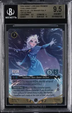 2025 DISNEY LORCANA PROMOS #2C2 ELSA - ICE MAKER FOIL P BGS 9.5 - Image 1