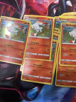 17x [COSMO HOLO] Scorbunny SWSH244 - Sword & Shield Promo Card - Pokemon - 4980 - Image 3