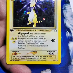Ampharos 1st Edition 1/111 Holo Neo Genesis Pokemon Card 2000 LP/MP - Image 2