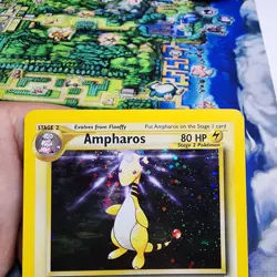 Ampharos 1st Edition 1/111 Holo Neo Genesis Pokemon Card 2000 LP/MP - Image 3