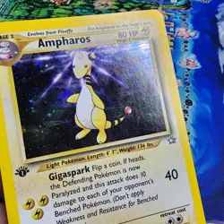 Ampharos 1st Edition 1/111 Holo Neo Genesis Pokemon Card 2000 LP/MP - Image 5
