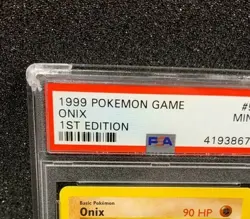1999 1st Edition Onix PSA 9 First Mint Rare Base Set Pokemon Card Game #56 - Image 3