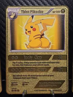 READ DESCRIPTION Thicc Charizard & Thicc Pikachu & Blastoise Metal Cards - Image 3