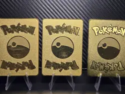 READ DESCRIPTION Thicc Charizard & Thicc Pikachu & Blastoise Metal Cards - Image 5