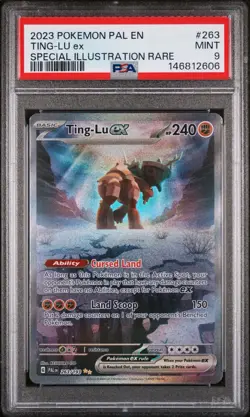 Pokemon TCG Ting-Lu EX Holo Card 263/193 Sv02: Paldea Evolved PSA 9 MINT - Image 1