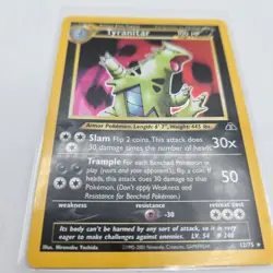 Pokemon TCG 1st Tyranitar Holo Rare Card 12/75 Neo Discovery - First Edition DM - Image 4