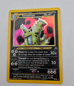 Pokemon TCG 1st Tyranitar Holo Rare Card 12/75 Neo Discovery - First Edition DM - Image 5