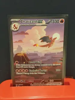 Pokemon TCG Charizard EX Sir 199/165 Sv: Scarlet & Violet 151 Holo Card English - Image 1