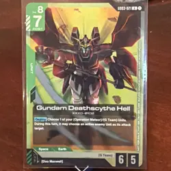 Gundam Deathscythe Hell Alternate Art Foil - GD03-021 R - Gundam TCG Card Game - Image 1