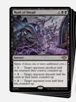 RUSH OF DREAD X4 playset Outlaws Of Thunder Junction OTJ Magic MTG MINT CARD nm - Image 1