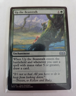 MTG, Up the Beanstalk-Wilds of Eldraine Regular NM - Image 1