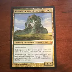 Wizards Karametra God of Harvests Mythic Legendary Creature Born of the Gods Gr… - Image 1